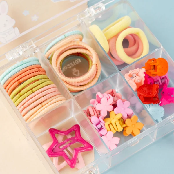 Combo 3 trong 1 túi xách và cột, kẹp tóc Animo A2305_MN006 (Hồng)