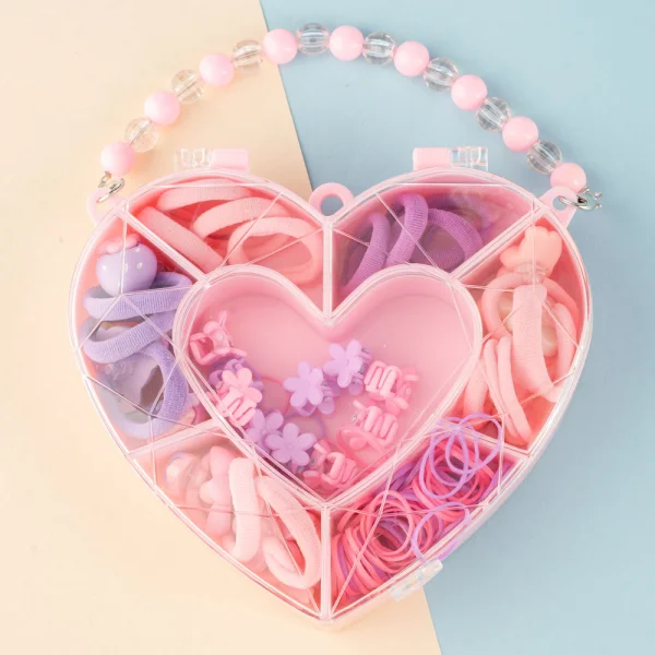 Combo 3 trong 1 túi xách và cột, kẹp tóc Animo A2305_MN005 (Hồng)