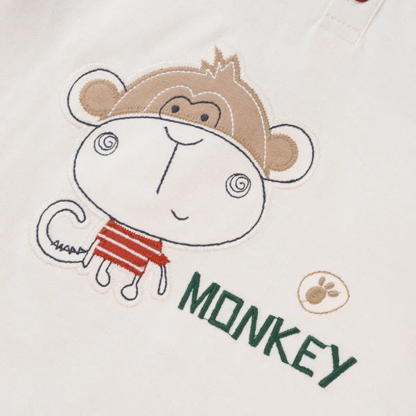 Bộ bé trai dài BST Khỉ Kháu Khỉnh Animo HN423022 (6M-6Y,Đỏ)