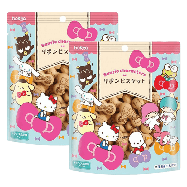 Combo 2 Bánh qui nơ Sanrio vị trà sữa đào 42G