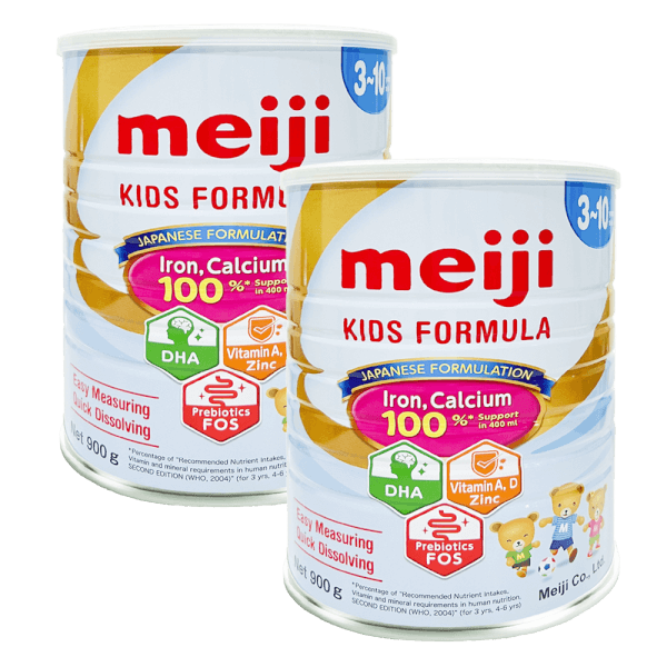 Combo 2 Thực phẩm bổ sung Meiji Kids Formula 900g (3-10 tuổi)