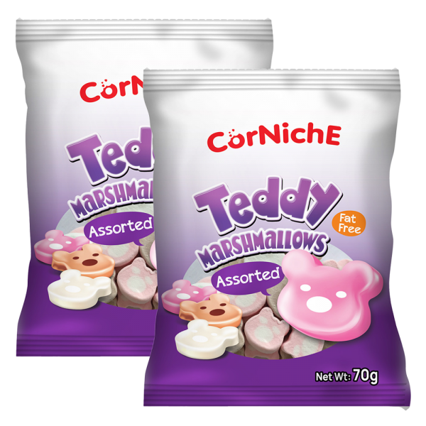 Combo 2 kẹo Teddy Marshmallows 70g