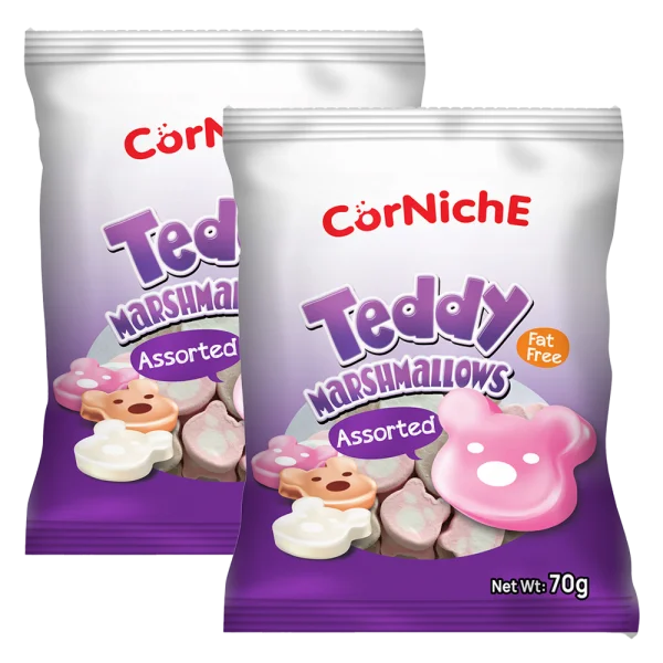 Combo 2 kẹo Teddy Marshmallows 70g