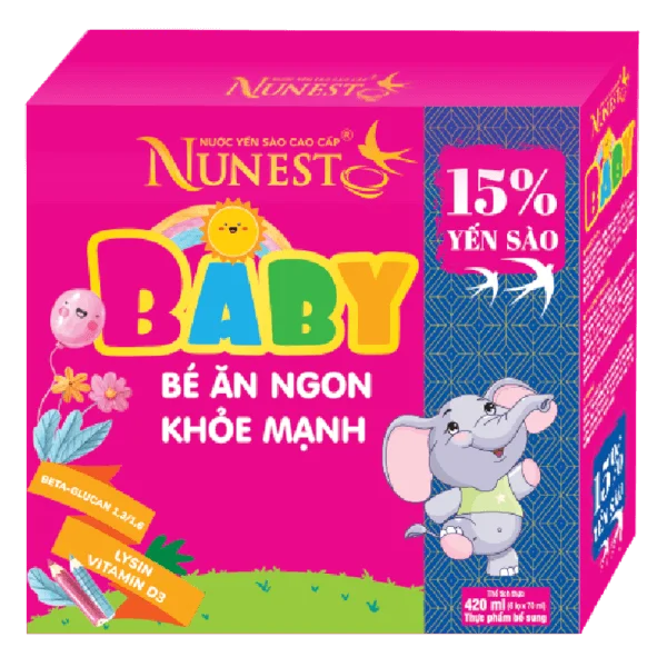 Nước Yến Nunest Kid Baby (lốc 6)