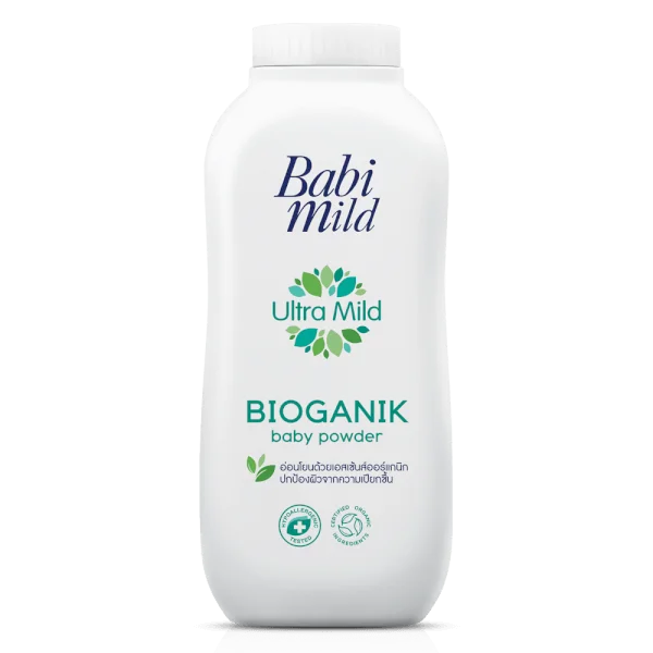Phấn thơm trẻ em Babi Mild Pure natural 160g