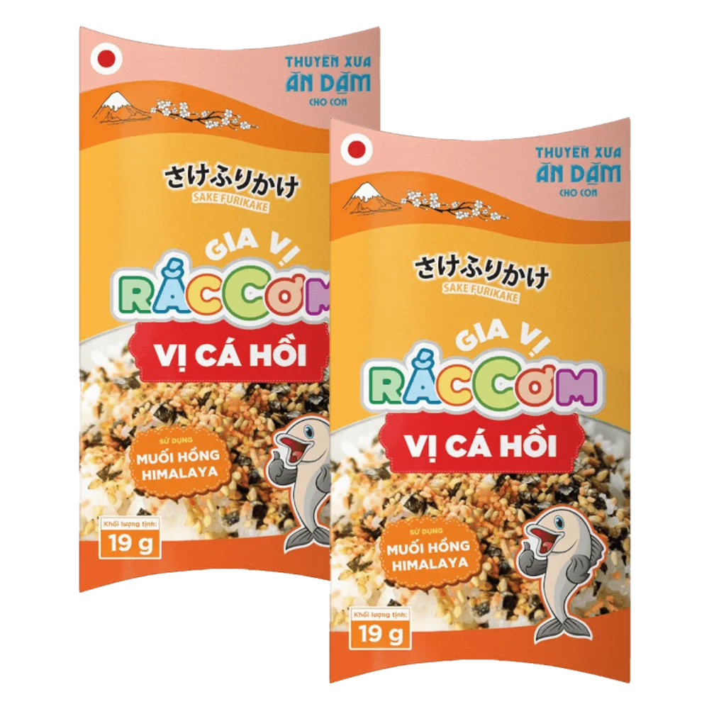 Combo 2 Thuyền Xưa Ăn Dặm Cho Con  - Gia vị rắc cơm  - Vị Cá Hồi 19gr