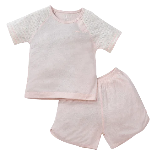 Bộ sơ sinh tính năng ngắn, vải lưới Animo I0322019 (18-24M,Cam)