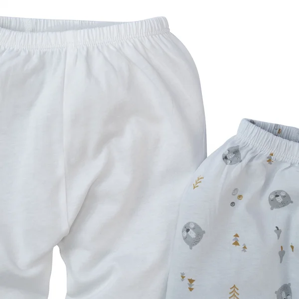 Cặp Quần sơ sinh ngắn Animo KV422086 (NB - 12M,Xám)