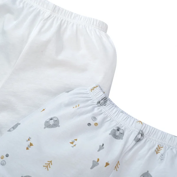 Cặp Quần sơ sinh ngắn Animo KV422086 (NB - 12M,Xám)