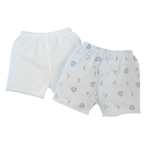 Cặp Quần sơ sinh ngắn Animo KV422086 (NB - 12M,Xám)