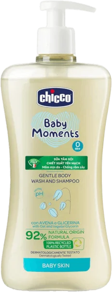 Sữa tắm gội chiết xuất Yến Mạch 0M+ Chicco 500ml