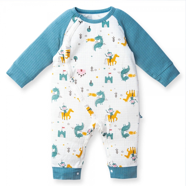 Bodysuit tính năng dài chống muỗi, HT Hiệp Sĩ Animo VĐ523020 (3-12M,Xanh lá)