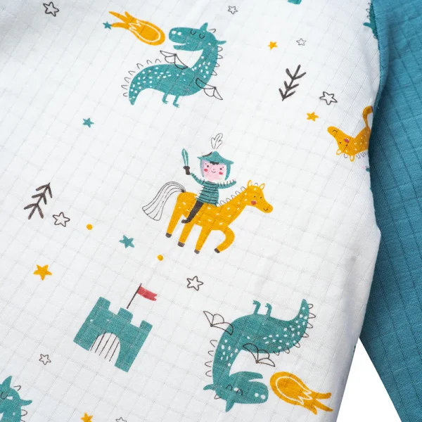 Bodysuit tính năng dài chống muỗi, HT Hiệp Sĩ Animo VĐ523020 (3-12M,Xanh lá)