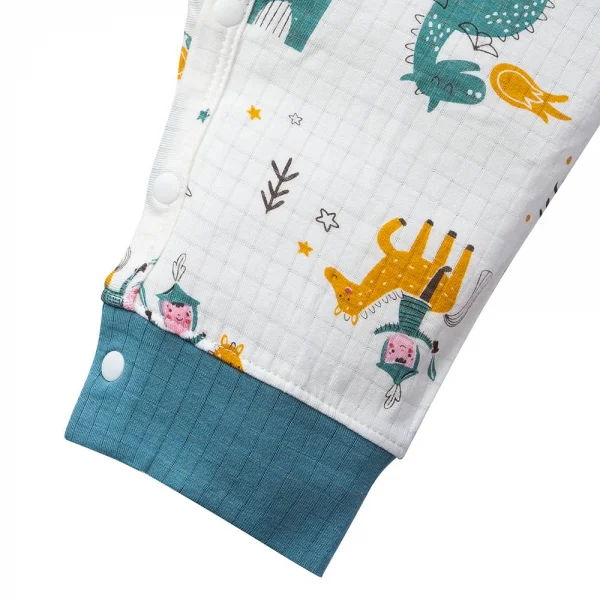 Bodysuit tính năng dài chống muỗi, HT Hiệp Sĩ Animo VĐ523020 (3-12M,Xanh lá)