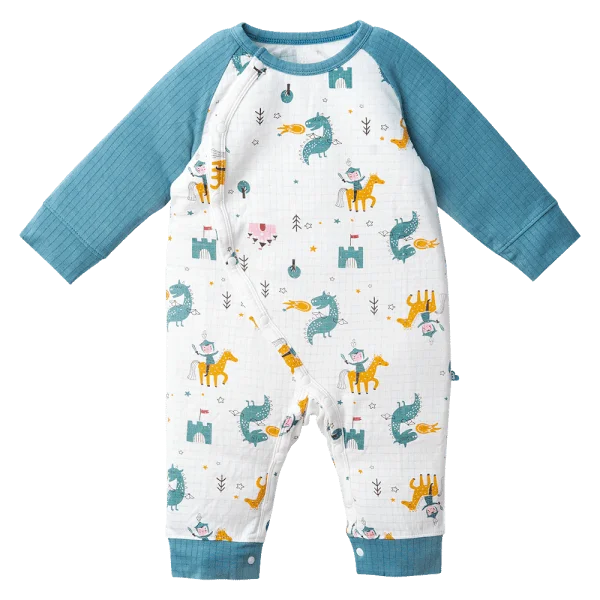 Bodysuit tính năng dài chống muỗi, HT Hiệp Sĩ Animo VĐ523020 (3-12M,Xanh lá)