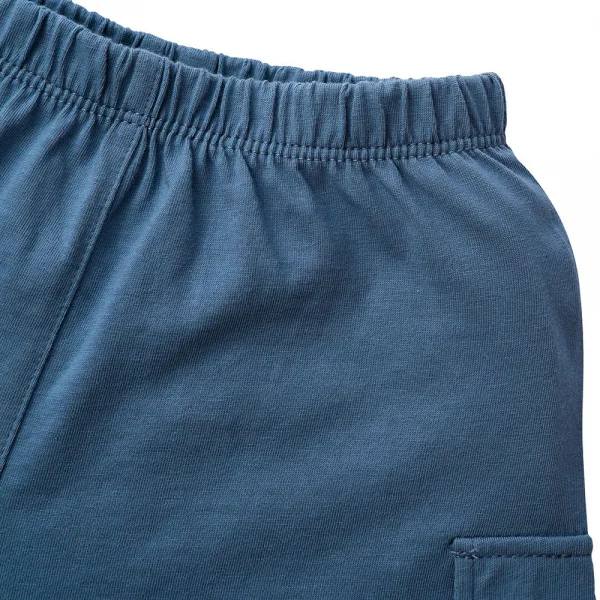 Bộ bé trai ngắn Animo HN323011 (6M-6Y,Sọc phối xanh)