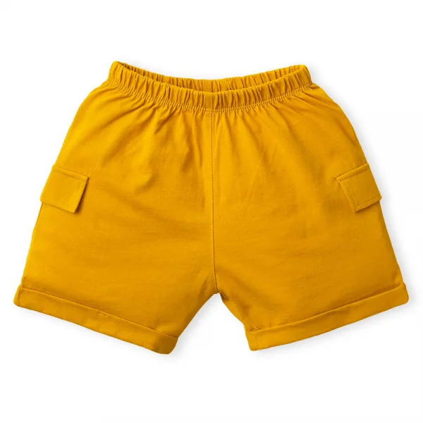 Bộ bé trai ngắn sát nách Animo HN323009 (6M-6Y,Trắng phối vàng)