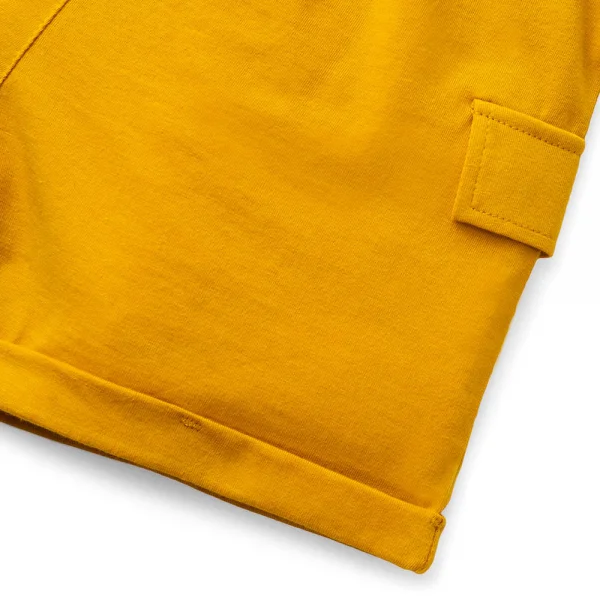 Bộ bé trai ngắn sát nách Animo HN323009 (6M-6Y,Trắng phối vàng)