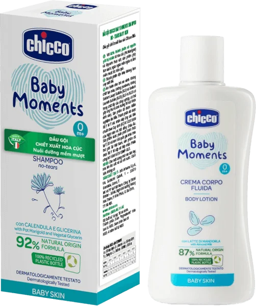 Sữa dưỡng thể chiết xuất hạnh nhân Chicco 0M+ 200ml