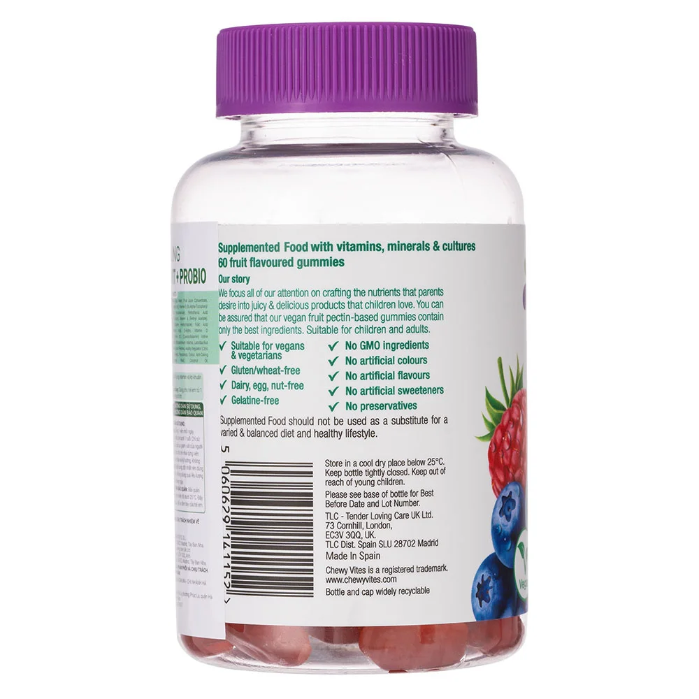 Thực phẩm bổ sung CHEWY VITES KIDS MULTI-VIT + PROBIO