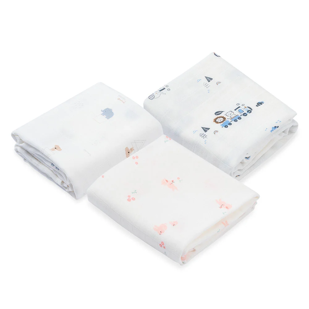 Khăn gạc tắm sợi tre 2 lớp Animo T2304_NBA006 (90x90cm,1 cái) (giao màu ngẫu nhiên)