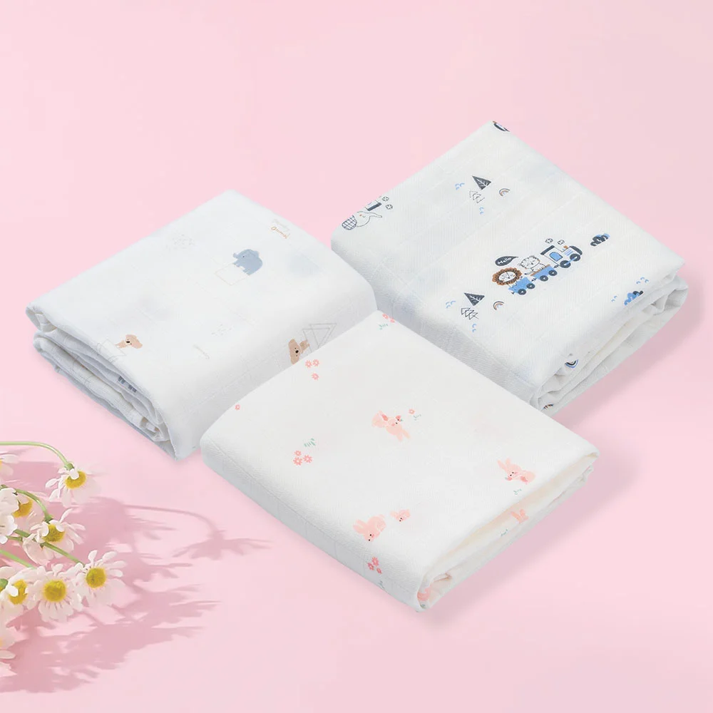 Khăn gạc tắm sợi tre 2 lớp Animo T2304_NBA006 (90x90cm,1 cái) (giao màu ngẫu nhiên)