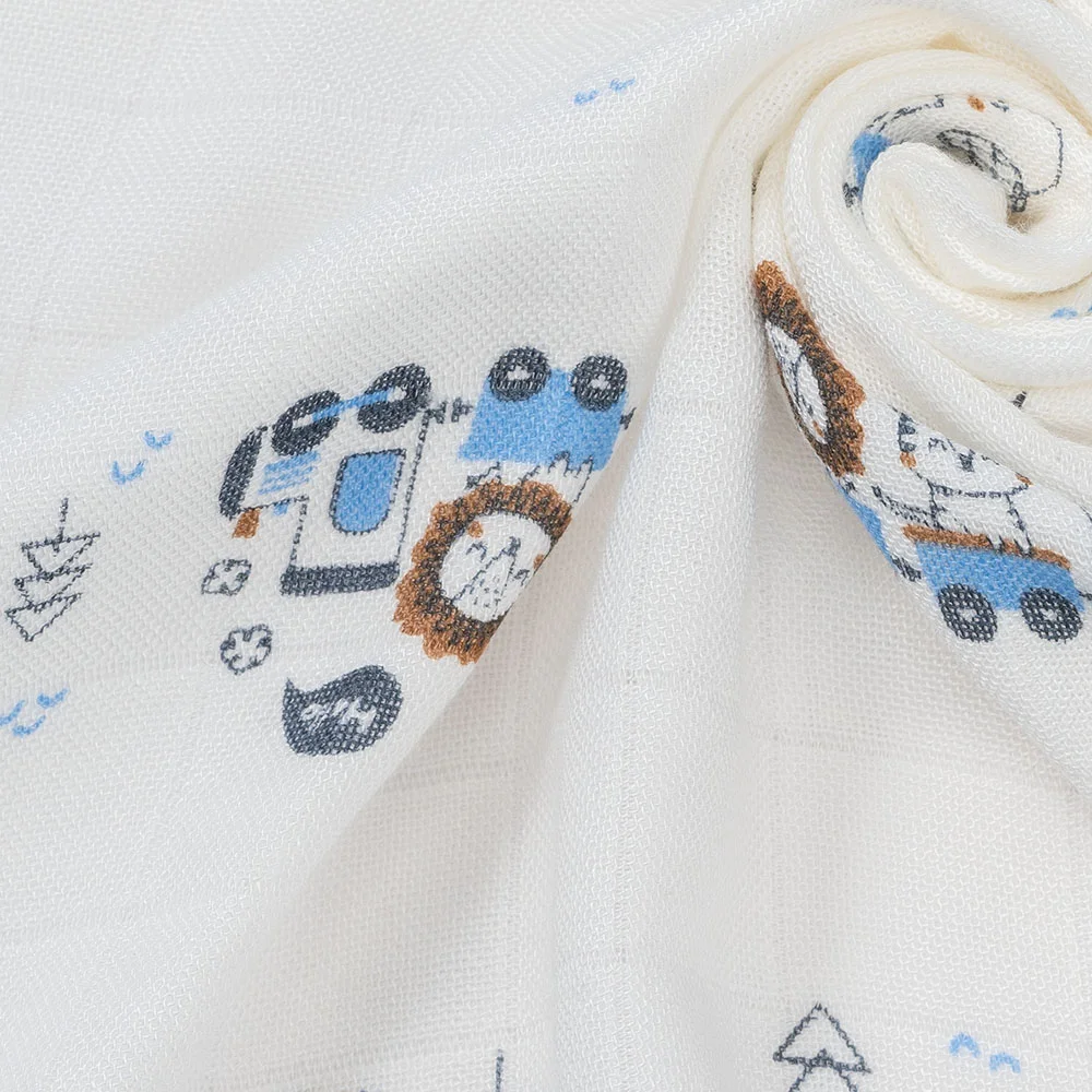 Khăn gạc tắm sợi tre 2 lớp Animo T2304_NBA006 (90x90cm,1 cái) (giao màu ngẫu nhiên)