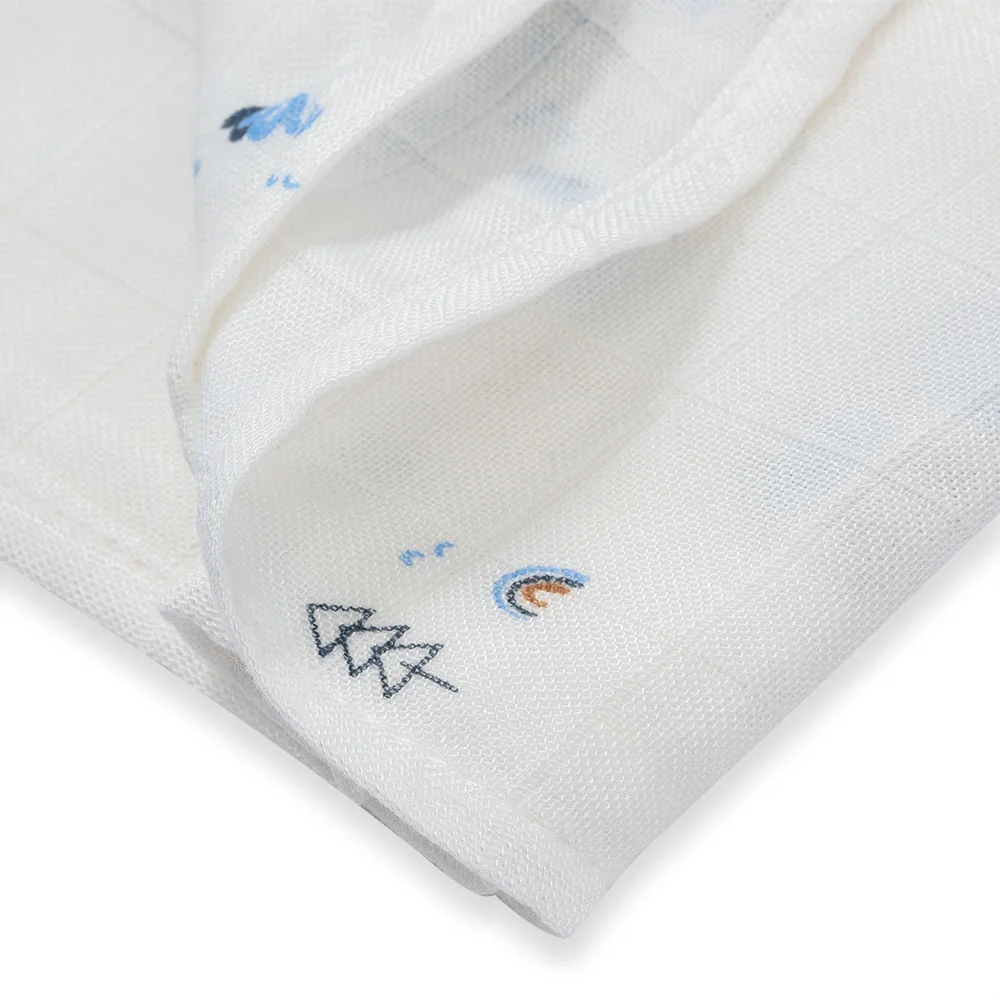 Khăn gạc tắm sợi tre 2 lớp Animo T2304_NBA006 (90x90cm,1 cái) (giao màu ngẫu nhiên)