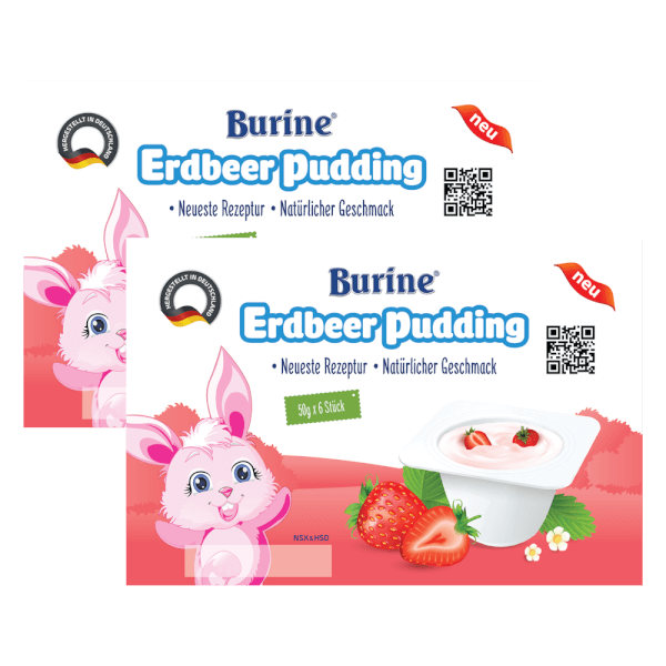 Combo 2 Burine Erdbeer Pudding (Burine Pudding Dâu)