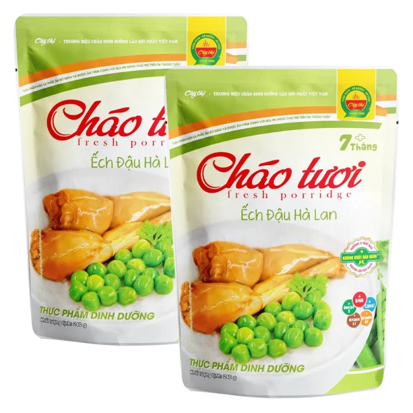 Combo 2 Cháo tươi ếch đậu hà lan Cây Thị