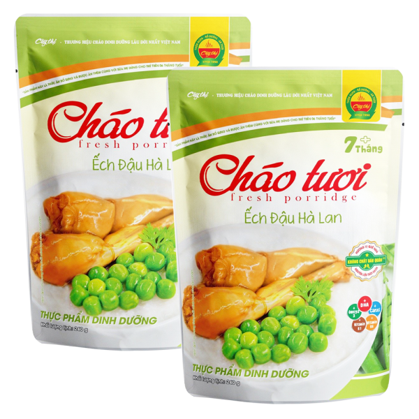 Combo 2 Cháo tươi ếch đậu hà lan Cây Thị