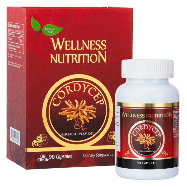 Viên đông trùng hạ thảo Wellness Nutrition Nature Gift (hộp 90 viên)