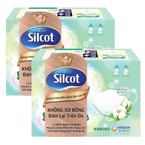 Combo 2 Bông trang điểm Silcot Premium 66