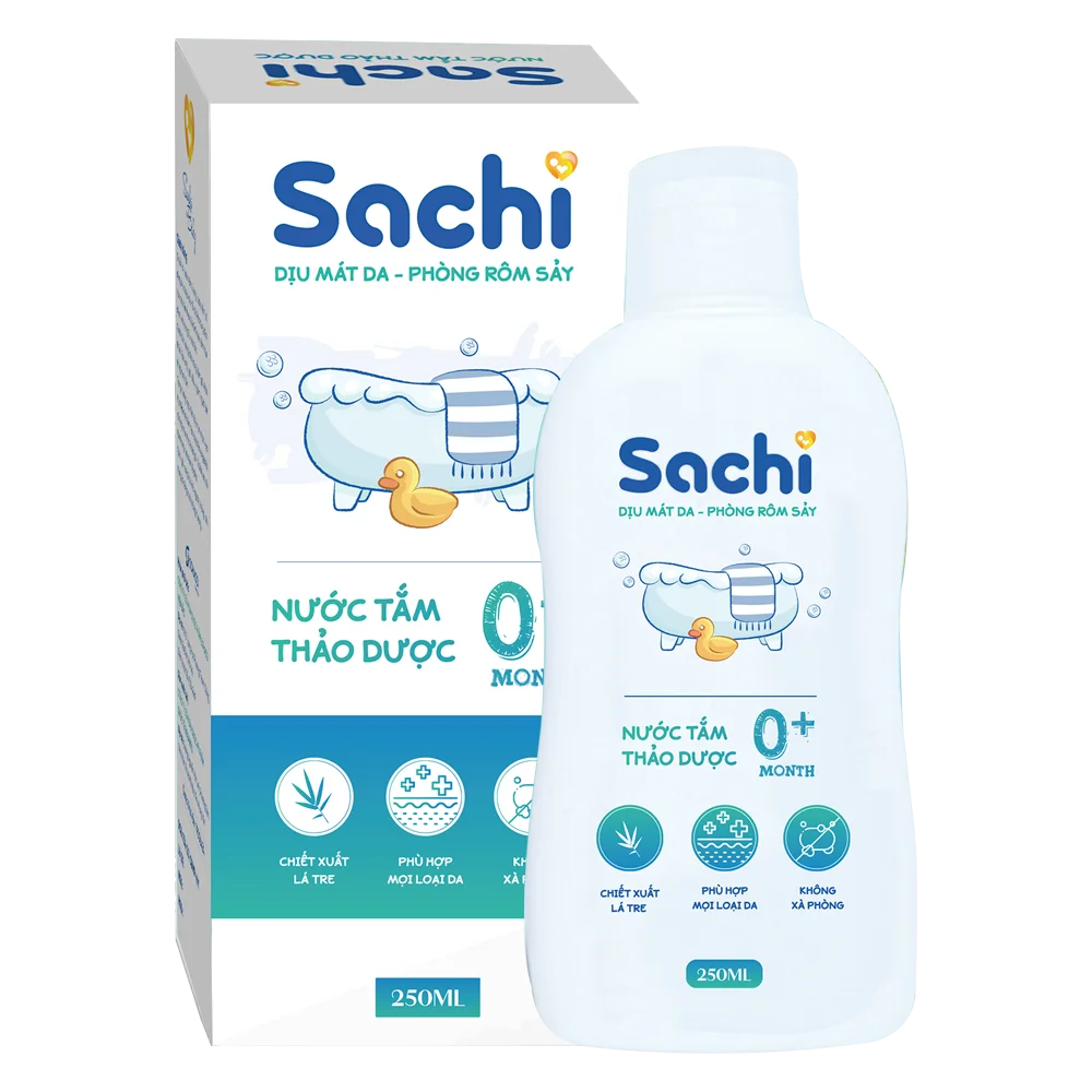 Nước tắm thảo dược Sachi 250ml