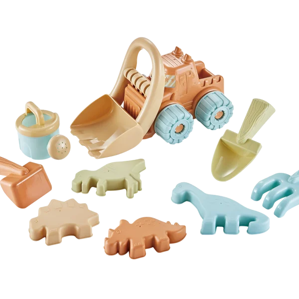 Đồ chơi đi biển xe xúc cát kèm dụng cụ 10 pcs JS060293 C2305