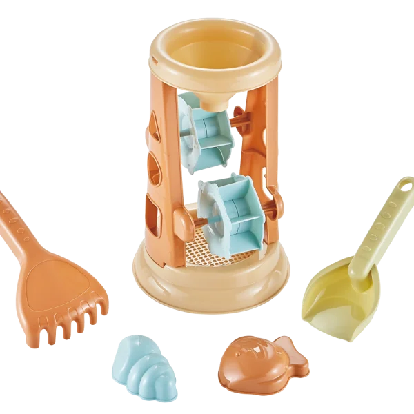 Đồ chơi đi biển guồng quay cát kèm dụng cụ 5pcs JS060296 C2305