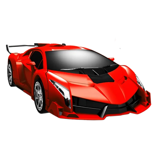 Xe điều khiển từ xa biến hình robot có đèn YN461410 (Đỏ)