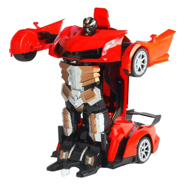 Xe điều khiển từ xa biến hình robot có đèn YN461410 (Đỏ)