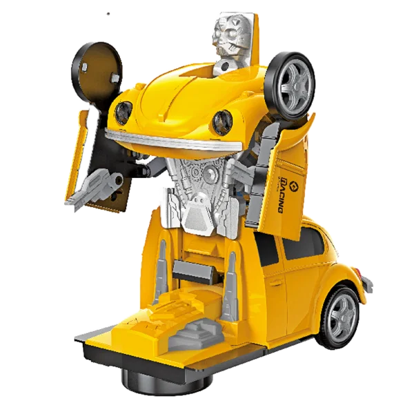 Đồ chơi siêu xe biến hình robot có nhạc đèn YN382675 (Vàng)