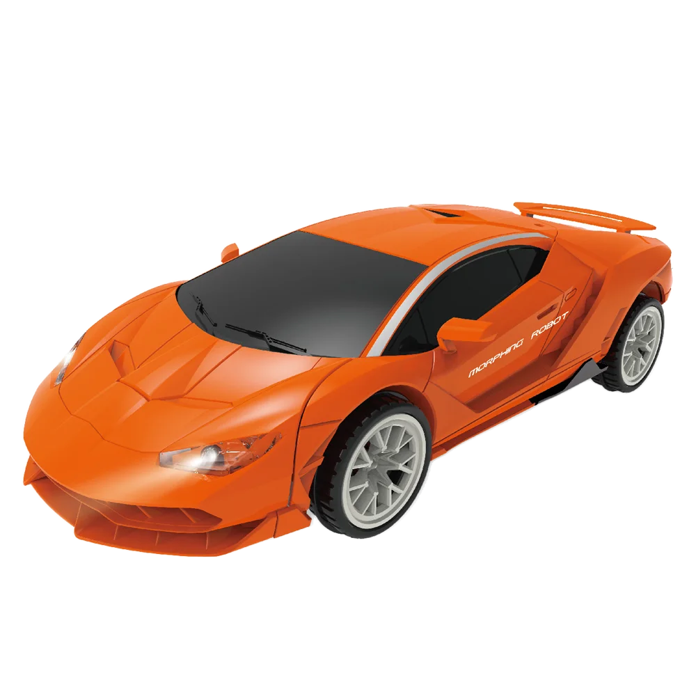 Đồ chơi siêu xe biến hình robot có nhạc đèn YN382690 (Cam)