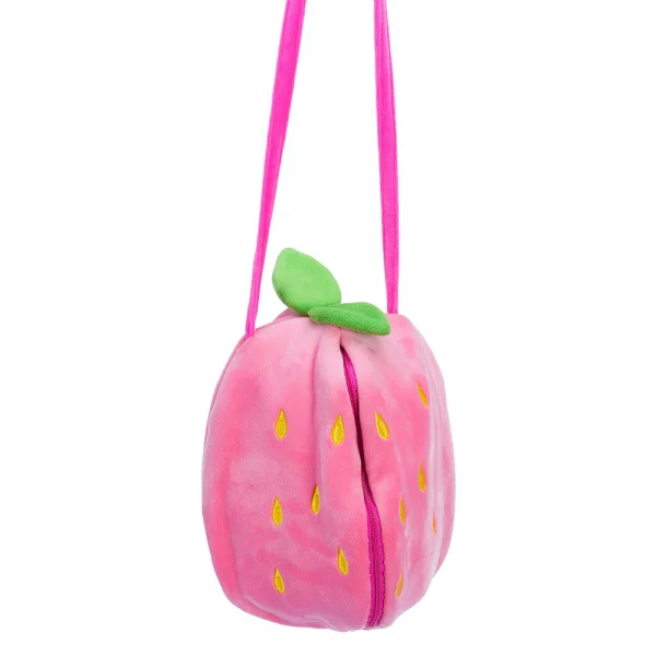 Thú bông bé thỏ trái dâu kèm dây xách Animo C62023