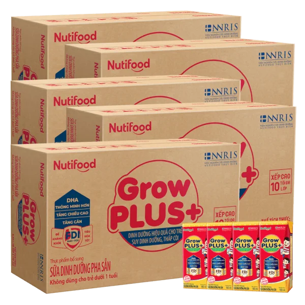 Combo 5 Thùng SPDDPS GrowPLUS 110ml (lốc 4 hộp)