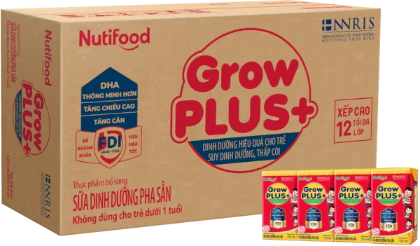 Thùng Sữa GrowPLUS+ Hộp 110ml (lốc 4 hộp)