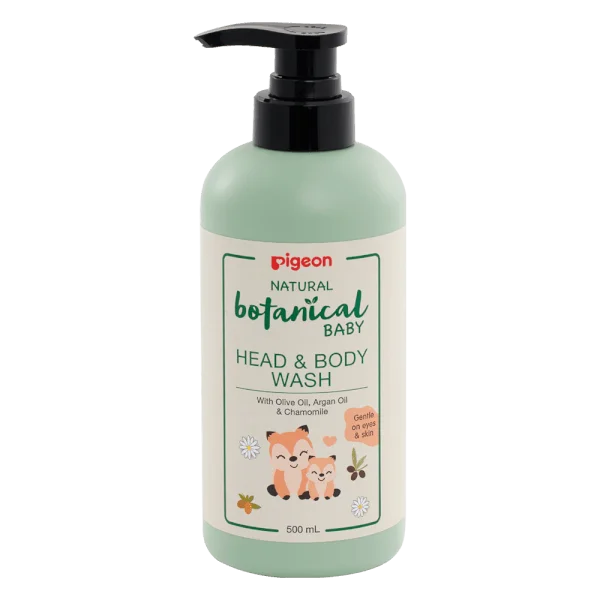 SỮA TẮM GỘI TOÀN THÂN CHO BÉ NATURAL BOTANICAL 500ML - PIGEON NATURAL BOTANICAL BABY HEAD & BODY WASH 500ML