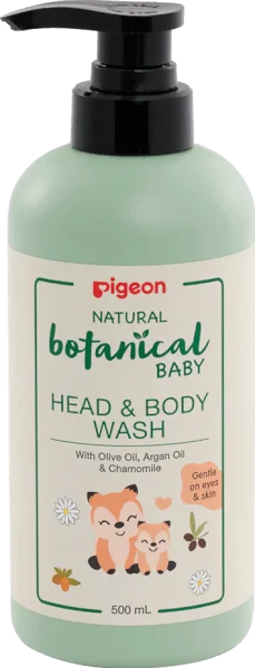 SỮA TẮM GỘI TOÀN THÂN CHO BÉ NATURAL BOTANICAL 500ML - PIGEON NATURAL BOTANICAL BABY HEAD & BODY WASH 500ML