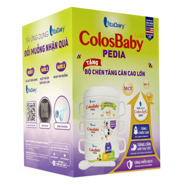 Combo 4 Sữa ColosBaby Gold Pedia 800g (1 - 10 tuổi)