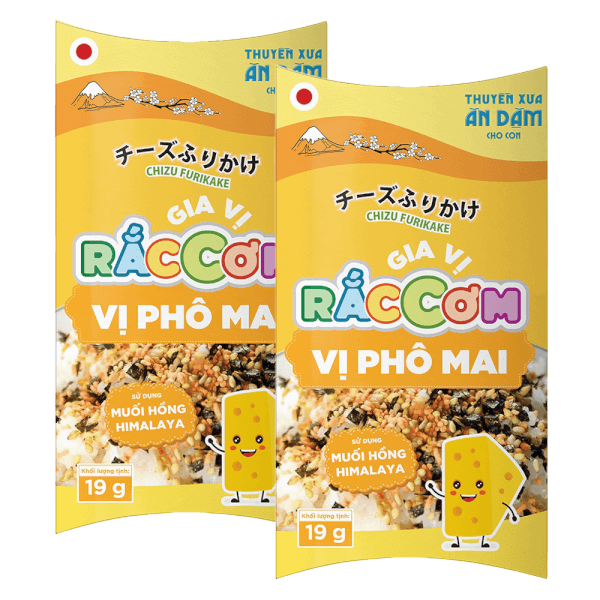 Combo 2 Thuyền Xưa Ăn Dặm Cho Con  - Gia vị rắc cơm  - Vị Cá Phô Mai 19gr