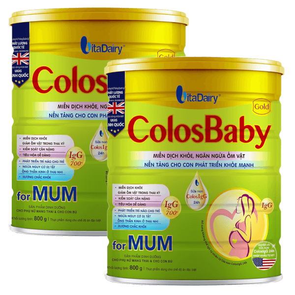 Combo 2 Sữa bầu Colosbaby Gold Mum 800g