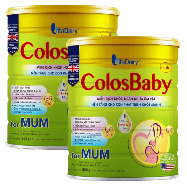 Combo 2 Sữa bầu Colosbaby Gold Mum 800g