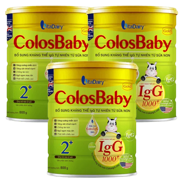 Combo 3 Sữa ColosBaby Gold 2+ 800g (Trên 2 tuổi)